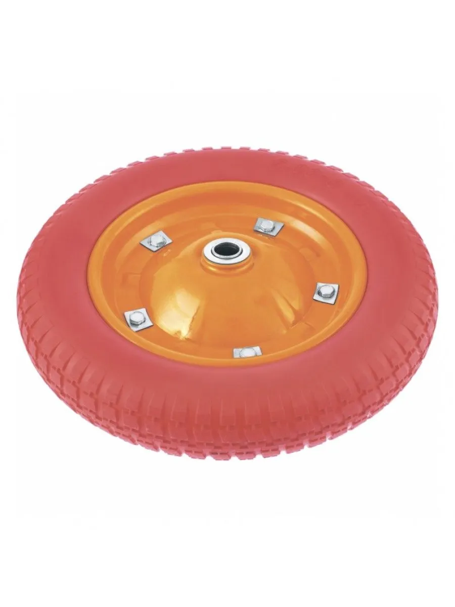 Колесо полиуретановое (бескамерное) 3,25/3,00-8 (ось 80мм, D16мм) LASTING TOOLS