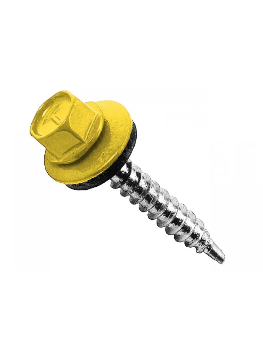 Саморезы ш/г 1018 желтый 4,8х28 (упаковка 650шт.) POWER FASTEN