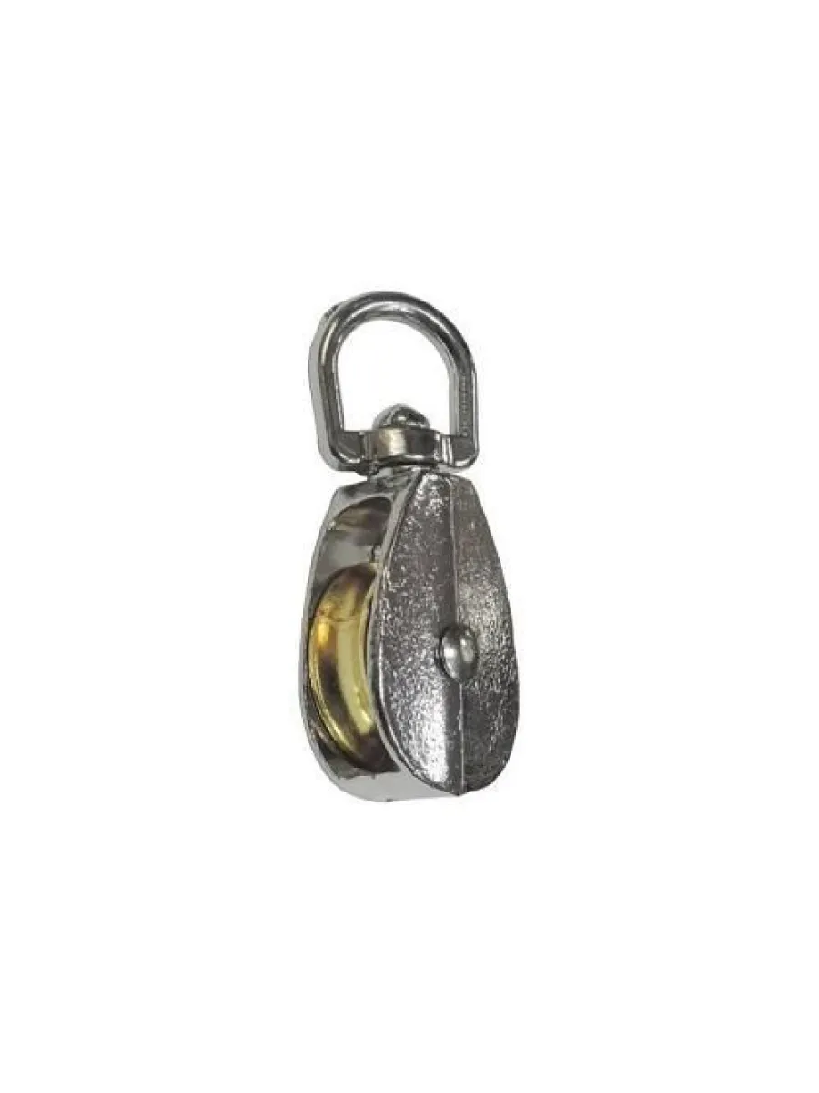 Блок одинарный металл. никель (32мм) 1-1/4" FORCE LIFTING