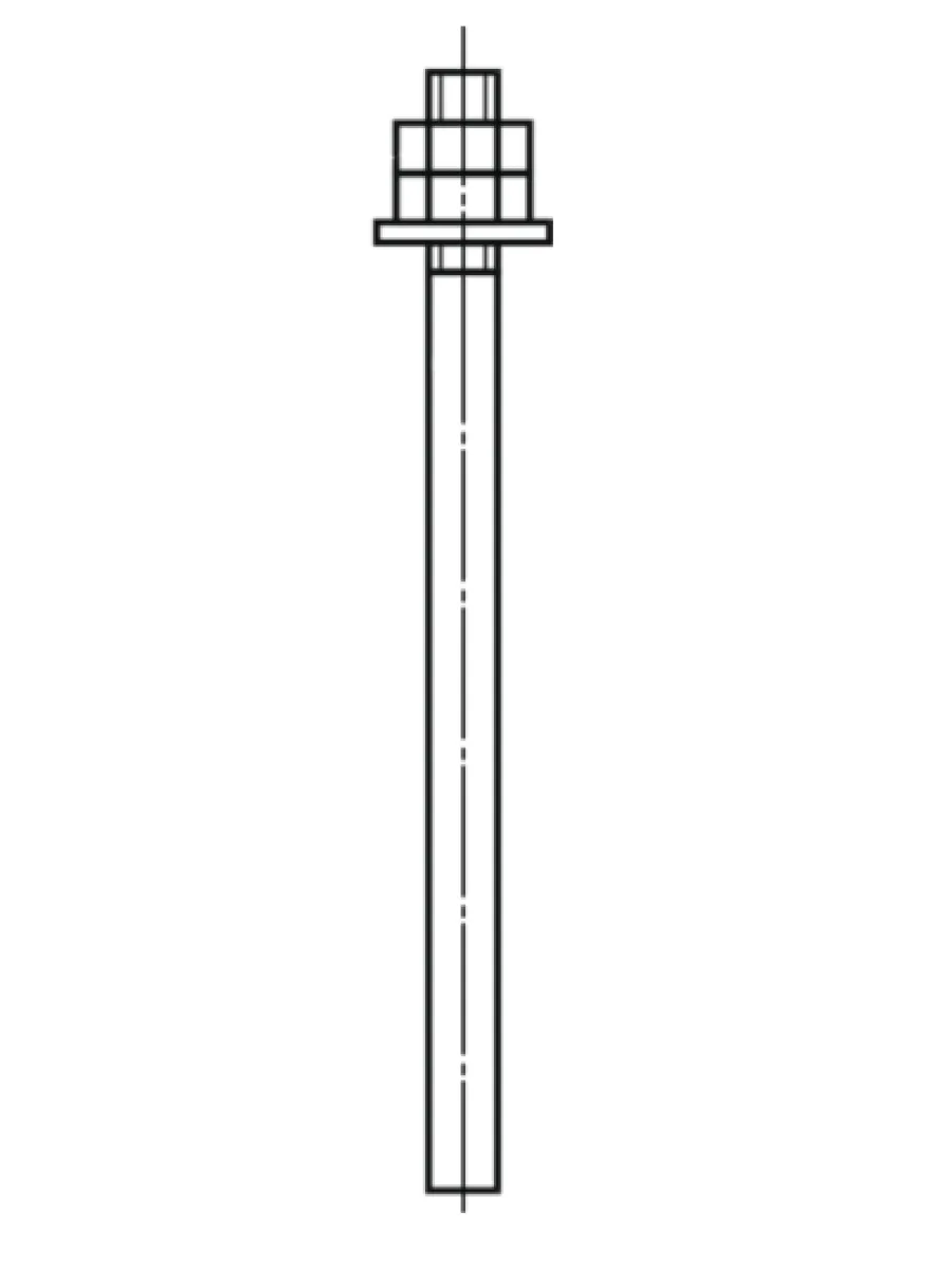 Болт фундаментный М16х 160 ГОСТ 24379.1-2012 тип 5.1 Ст3пс2 (без маркировки)