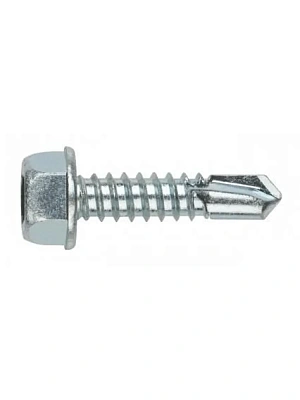 Саморез DIN7504-К (JP76) с шестигр.гол. с буром без шайбы 5,5x76 Zn (упаковка 250шт.) POWER FASTEN